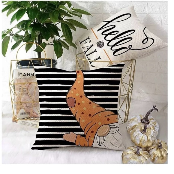 Miaikoe Hello Fall 4 Pillow Covers 16x16 - Picture 4 of 7